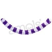 Decorations / Banners & Garlands Purple and White Plastic Garland Image